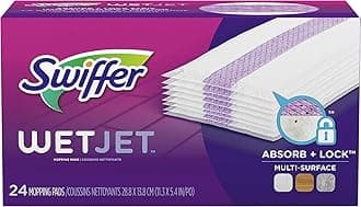 Swiffer Spray Mop Pad Refills, Multi-Surface Cleaning, Hardwood Floor Compatible, 24 Count (Pack of 1)