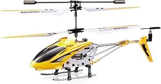 S107/S107G 3 Channel RC Heli with Gyro - Yellow
