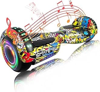 Hoverboard, Bluetooth All Terrain Hover Boards with LED Lights and APP Control, Gifts for Kids Adults Girls Boys, for All Ages