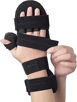 Stroke Resting Hand Splint Carpal Tunnel Wrist Brace Night Immobilizer, Finger Stabilizer Wrap - for Muscle Atrophy Rehabilitation, Arthritis, Tendonitis, Carpal Tunnel Pain