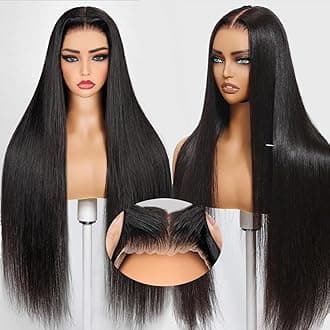 24 inch UNILO straight human hair wig glueless, wear and go pre cut lace front wigs for women 180% brazilian virgin hair.