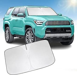 Front Windshield Sun Shade Windshield Cover Compatible with Toyota 4Runner 2010-2025, Sun Visor Protector Blocks UV Rays Sunshade for 4Runner Foldable Interior Accessories