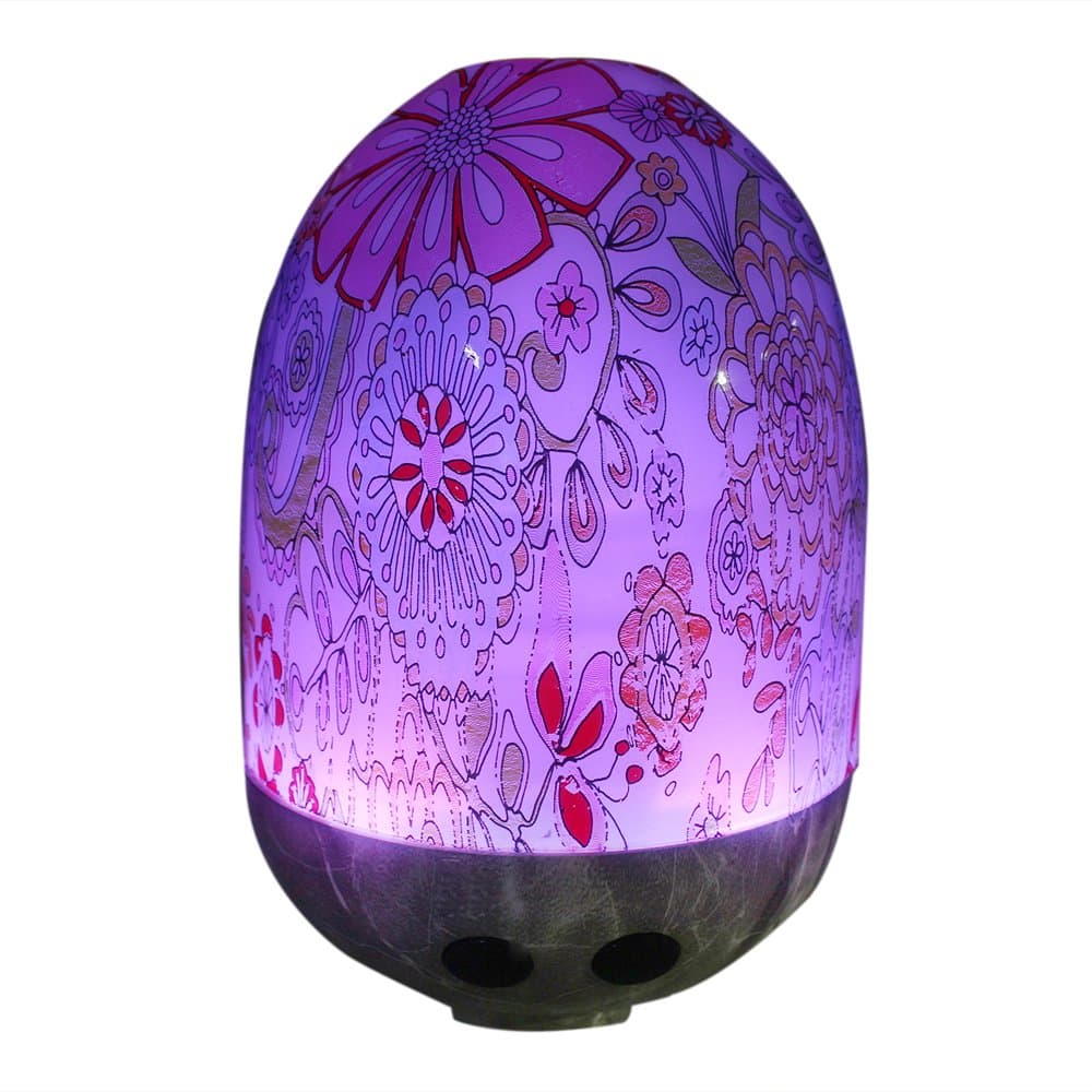 Upgraded Aromatherapy Essential Oil Diffuser Portable Ultrasonic Diffusers Cool Mist Humidifier with 7 Colors LED Lights and Waterless Auto Shut-off for Home Office Bedroom Room