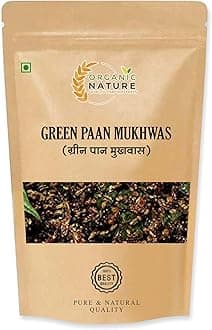 ORGANIC NATURE Green Paan Mukhwas 200 grams|Traditional Indian Mukhwas
