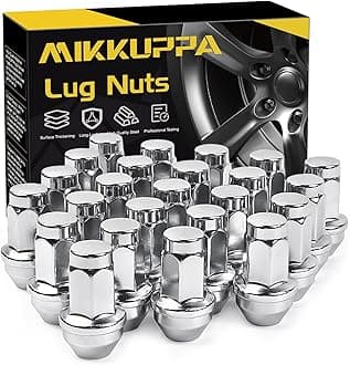 MIKKUPPA M14x2.0 Lug Nuts - Replacement for 2003-2014 Ford F150 Expedition Lincoln Navigator Factory Wheels - 24pcs 13/16 Hex 2 Inch Chrome OEM Factory Style Large Acorn Seat Lug Nuts