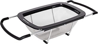 KitchenAid Expandable Stainless Steel Colander, One size, Black