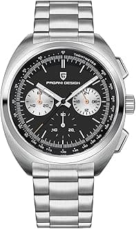 RollsTimiPagani Design 1782 Men's Watch Casual Analog Men's Watch Chronograph VK63 Movement Sapphire Mirror 100M Water Resistant Stainless Steel Watch.