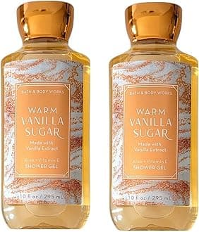 Bath & Body Works and Warm Vanilla Sugar Shower Gel Gift Sets For Women 10 Oz 2 Pack (Warm Vanilla Sugar)