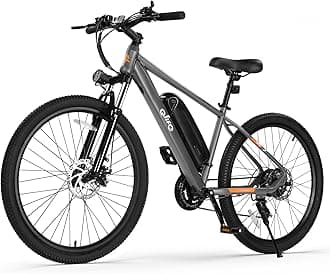 Racer Electric Bike for Adults - 21-Speed 22MPH Mountain Ebike with 750W Peak Brushless Motor, 375Wh Removable Battery, 26X2.1 Tire Step Over E-MTB, Up to 40 Miles, E Bikes