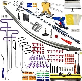 182pcs/set Car Dent Dings Repair Puller Kit, Paintless Dent Removal Tools, Hail Damage Repair Tool,Dent Remover Big Tools Set for Auto Dent Repair Tools Shop