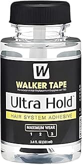 - SAFEHOLD Ultra Hold Glue For Hair System By Walker Tape | Waterproof | Maximum Wear (4+ Weeks) | Clear Transperent Glue | Skin Safe (3.4FL oz 101 ML (Pack Of 1))