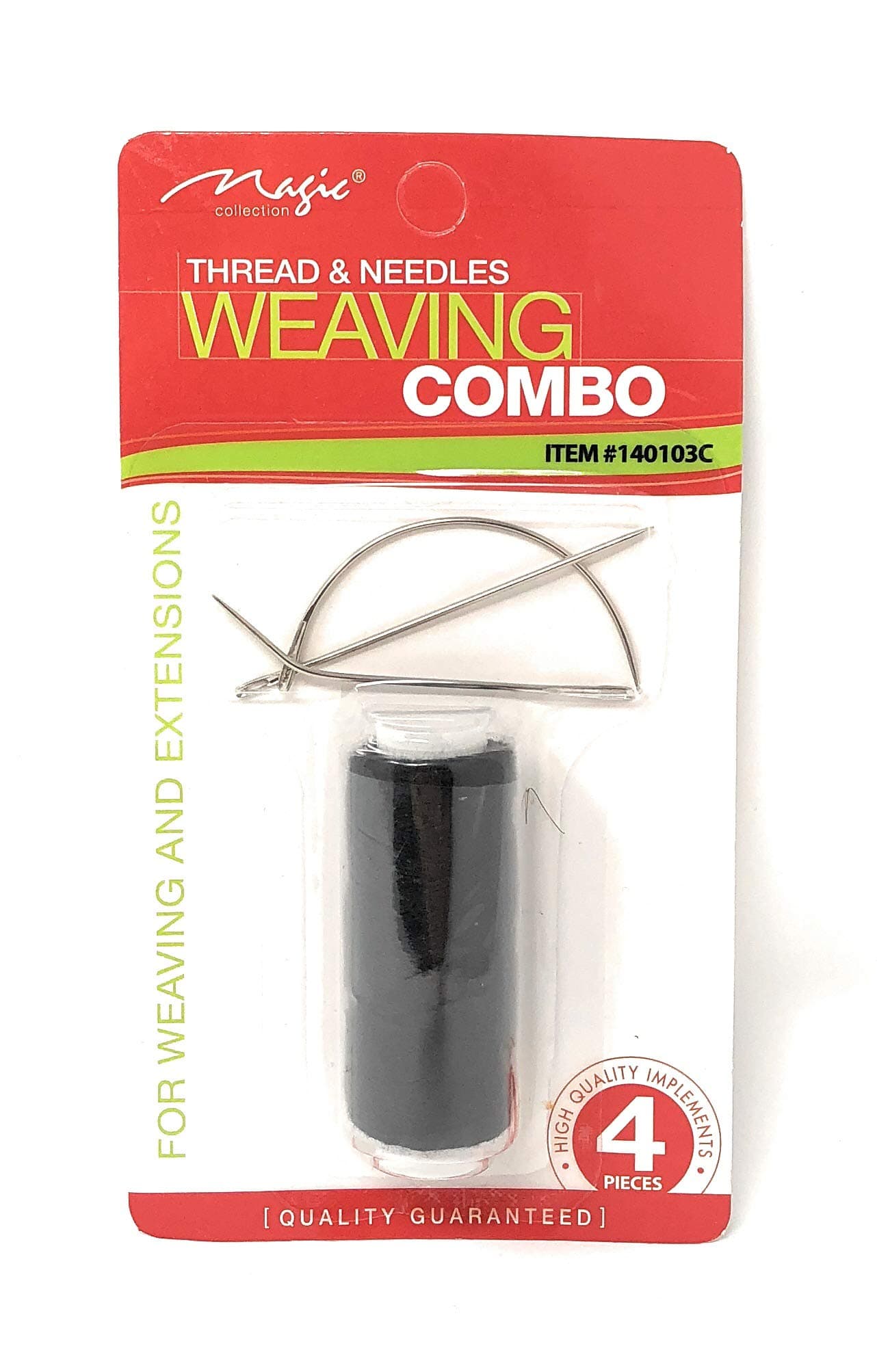 Magic Collection Weaving Combo, Needles and Thread Set, Black