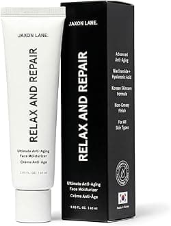 RELAX AND REPAIR Anti Aging Face Moisturizer for Men | Anti Wrinkle Cream for Face, Night Cream, Eye Cream with Niacinamide (Vitamin B3), Hyaluronic Acid, Vitamin E & Ceramides For Skin by Jaxon Lane
