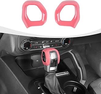 Gear Shift Knob Trim Cover Compatible with 2021-2025 Ford Bronco Interior Accessories, Pink
