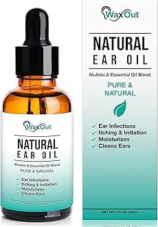 - Natural Mullein Ear Wax Removal Oil & Cleaner with Garlic | Pain & Earache Drops | Earwax Softener, Moisturizer & Allergy Soothing | Tinnitus, Itching, Ringing, Infections & Clogged Ears