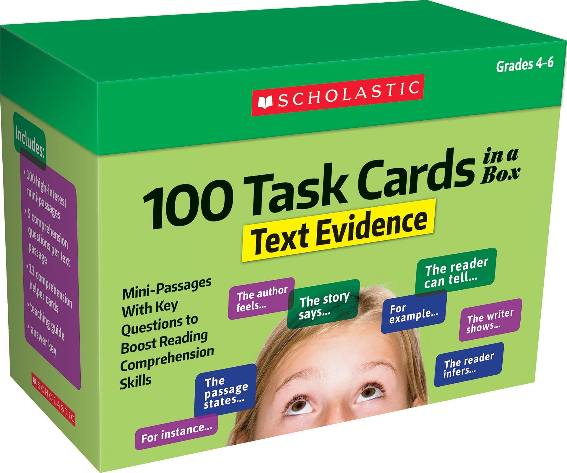 100 Task Cards in a Box: Text Evidence