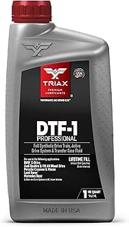 DTF-1 Transfer Case Fluid - Full Synthetic - Lifetime Fill - All-Season -50°C - Compatible with BMW XDrive - Audi Quattro - Range Rover - Porsche - Mercedes - and More 1 quart/0.946 L