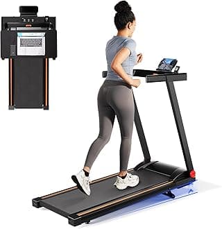 Treadmill for Home with Incline Folding Treadmills Running Machine for Small Spaces with Handle 300 LB, 3.0 HP, 7.5 MPH Foldable Treadmill with App