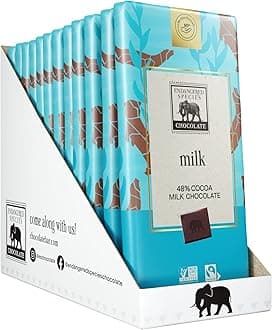 Endangered Species - Milk Chocolate Bars Box 48% Cocoa 12