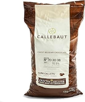 Callebaut Dark Couverture Chocolate - 70-30-38 (70.5%)- 22 LB (22 pound)