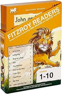 Fitzroy Readers (with FREE Word Skills Book)| Stories 1 - 10 | For Kids Aged 3years to 6years | Boxed Set of Ten Reader Books | Graded Stories ... Words | By Faye Berryman & Phillip O'Carroll