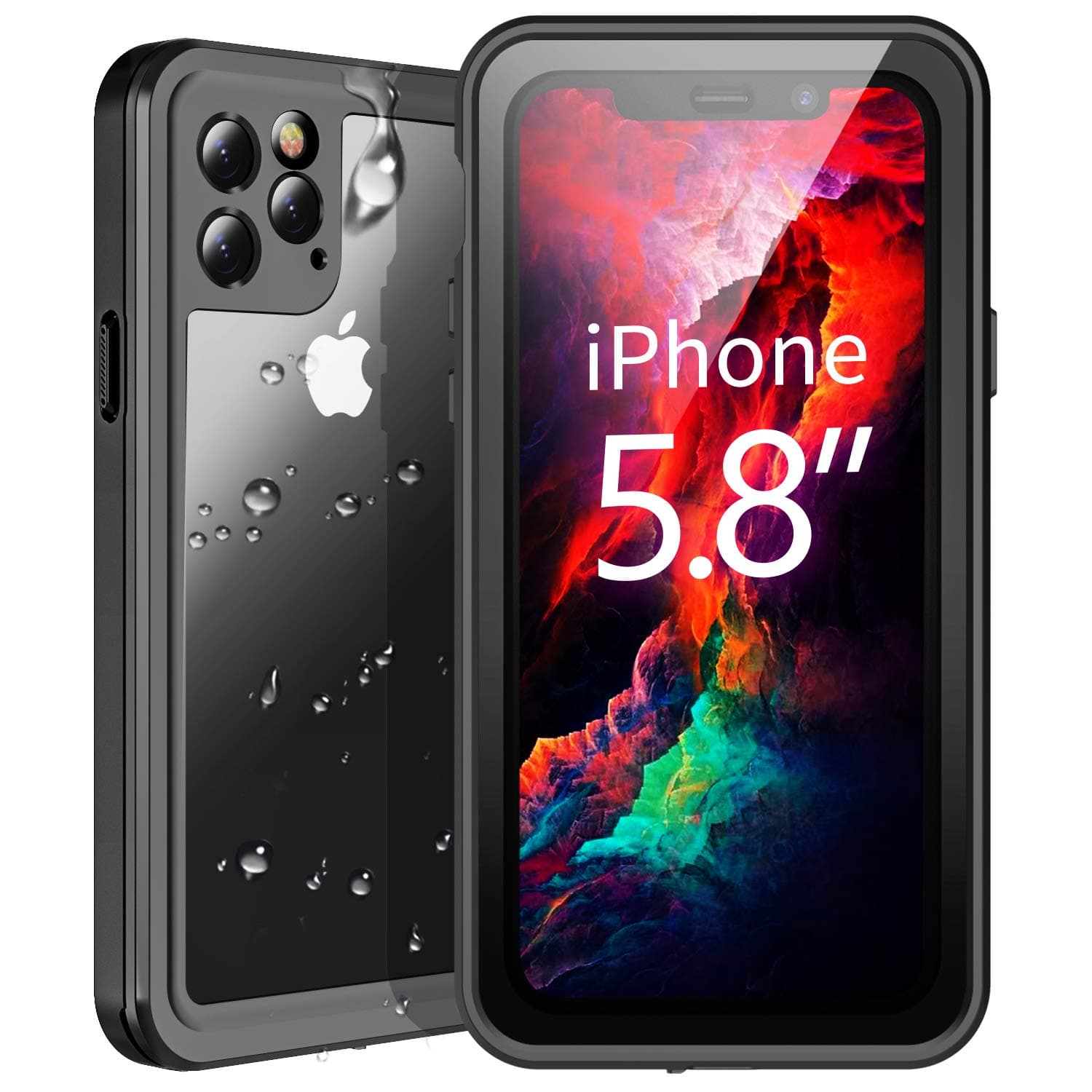 Comeproof iPhone 11 Pro Waterproof Case Built in Screen Protector Heavy Duty Rugged Shockproof Dustproof Waterproof Case for iPhone 11 Pro 5.8 inch 2019 Release Support Wireless Charging
