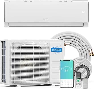 11500 BTU Wifi Enabled Mini Split Air Conditioner & Heater, 17 SEER2 230V Inverter Ductless Wall AC Unit with Pre-Charged Condenser, Heat Pump & Installation Kit