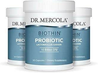 Dr. Mercola Biothin Probiotic - Digestive Health Supplement - Supports Healthy Metabolism - GMO-Free, Gluten-Free & Soy-Free - 90 Delayed-Release Capsules (90 Servings)