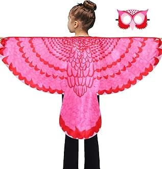 D.Q.Z Bird-Wings-Owl-Costume for Kids with Mask, Dress Up Clothes for Boys Girls Eagle Role Play Hallowen Party