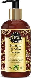 Oriental Botanics Bhringraj & Amla Hair Shampoo, No Sls/ Sulphate, Paraben, Silicones, Strengthens Hair, Promotes Growth, 300 ml