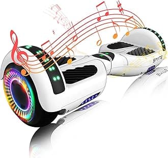 SIMATE Hoverboard, Bluetooth All Terrain Hover Boards with LED Lights and APP Control, Gifts for Kids Adults Girls Boys, for All Ages