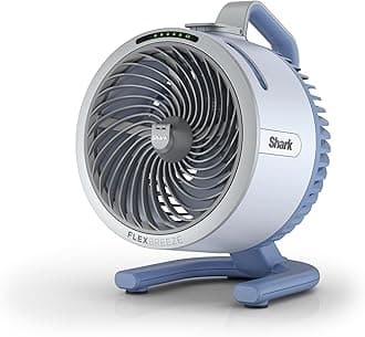 Shark FlexBreeze HydroGo Fan—Ultra-powerful portable fan with indoor + outdoor mist. Corded & cordless, 5 speeds, evaporative misting, Glacier. FA052BL