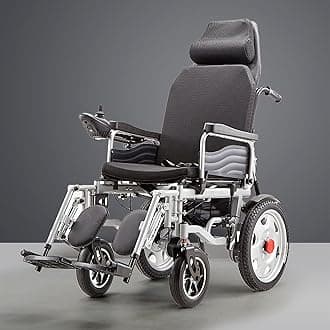– All Terrain Power Wheelchair -Electric Wheelchair， 31 Miles Long Travel Range, 330lb Weight Capacity -Folding Mobility Scooter - Portable Foldable Electric Chair with 40A Lithium Battery