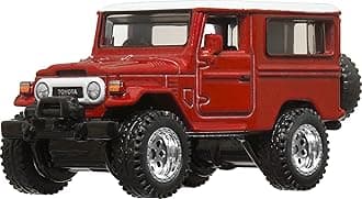 Wild Speed - Toyota Land Cruiser FJ43 Toy Vehicle, Mini Car, For Ages 3 and Up, Red HRT96