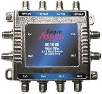 3x8 Multi Switch Amplifier Satellite Approved Commercial Grade SW-38MS Multiswitch 8 Receiver with 3 Way Input