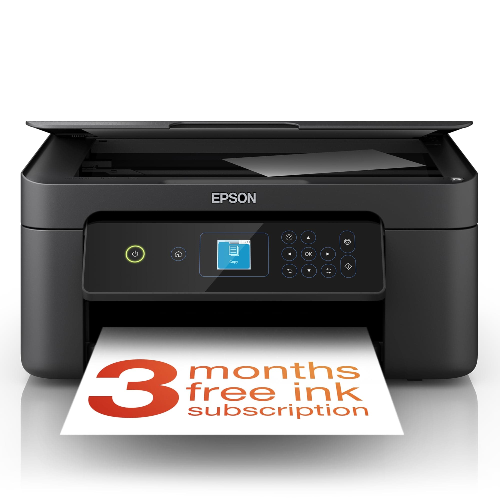 Epson Expression Home XP-3200 3-in-1 Ink Multifunction Printer, Scanner, Copier, WiFi, 1440dpi, Duplex, 1.45 Inch Display, DIN A4, incl. 3 Months Readyprint Flex Trial
