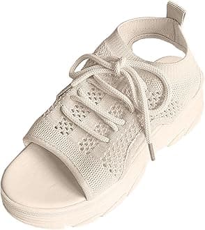 Generisch Women's Shoes Red Flat Women's Summer Casual Sandals Breathable Slip Platform Wedge Heel Shoes for Beach Yoga Walking Comfortable Lightweight Work Wear Care Women's Shoes