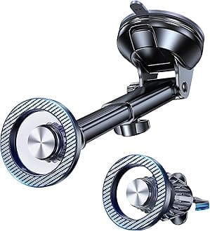 for MagSafe Car Mount【Windshield+Vent+Dash】 Magnetic Phone Holder for Car Phone Holder Mount Cell Phone Holders for Your Car Accessories Phone Mount for Camera Stabilizers Stand for iPhone 17