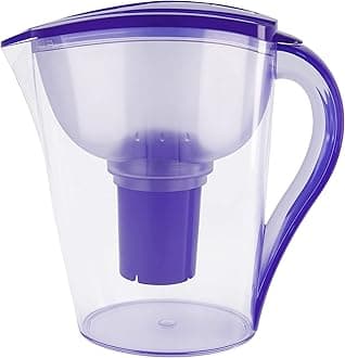 Invigorated Water pH Restore Alkaline Water Pitcher - Long Lasting Water Filter Pitcher with Multi-Stage Filtration System - Water Jug for High pH, Pure Drinking Water - 3.5 L / 118 Oz - Blue