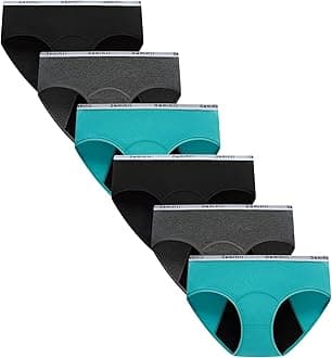 Demifill Teen Girls Period Panties Juniors First Period Starter Underwear Soft Briefs Pack of 6 Multipack