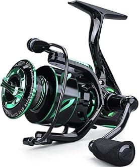 Fishing reels Light Weight Saltwater Spinning Reel - 39.5 LB Carbon Fiber Drag,12+1 BB Ultra Smooth All Aluminum Inshore Reel