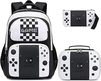 JIANYASchool Backpack for Kids, Kids Backpack with Lunch Box, Elementary Children's School Bag Travel Back Pack