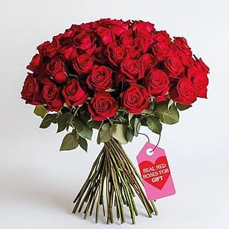 GlobalRose Fresh Cut Red Roses - 100 (4 Bundles of 25) Fresh Flowers Bouquet for Valentine's Day