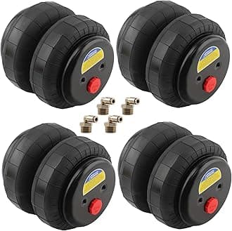maXpeedingrods Air Suspension Spring Double Bellow Standard 2500 lb 1/2"npt Single Port Air Ride Strut Assembly 4PCS
