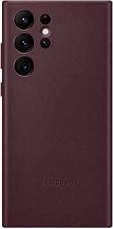 SAMSUNG S22 Ultra Leather cover, PURPLE, EF-VS908LEEGWW