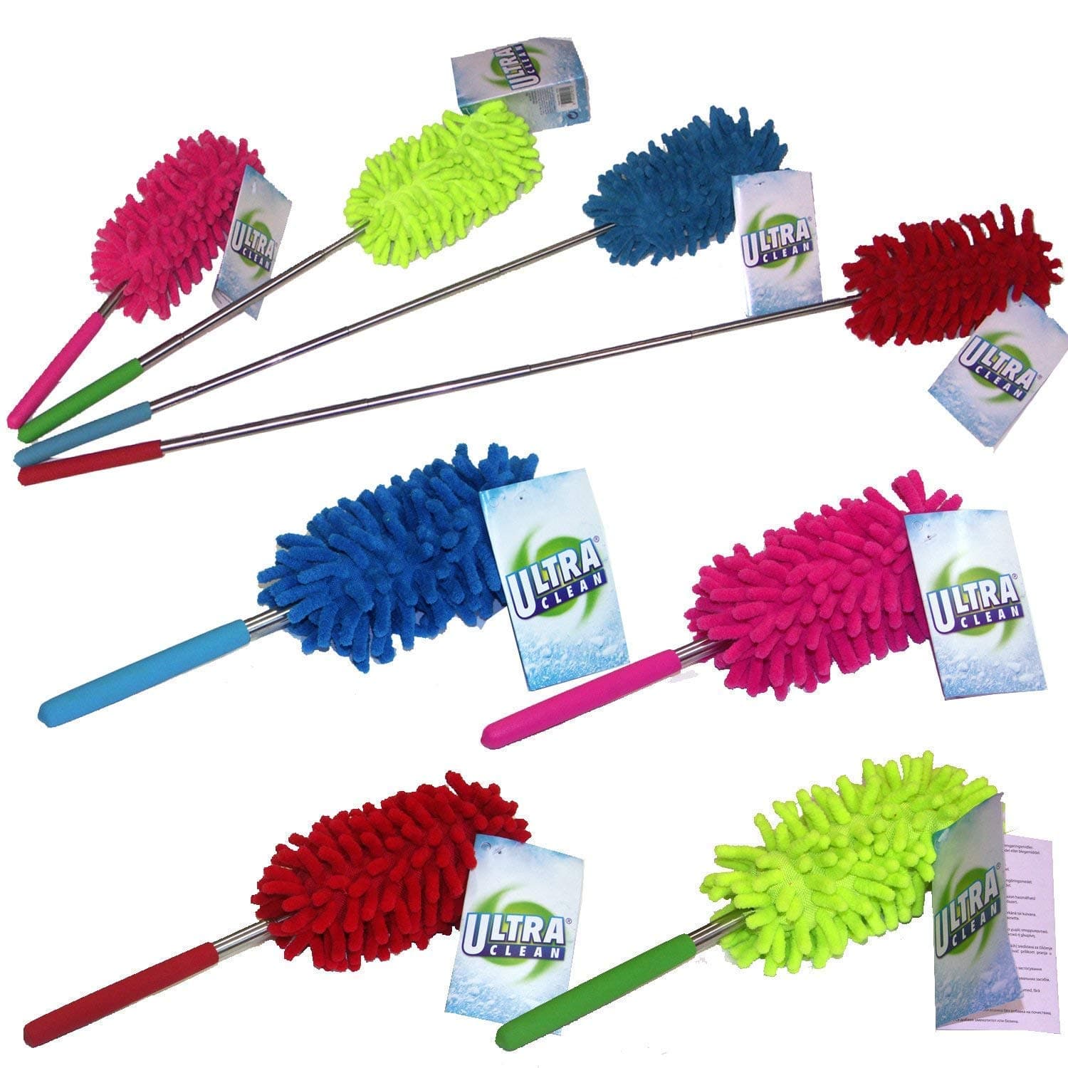 EXTENDABLE TELESCOPIC MAGIC MICROFIBRE CLEANING FEATHER DUSTER EXTENDING BRUSH by Guaranteed4Less