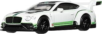 Hot Wheels Car Culture Race Day 2018 Bentley Continental GT3 Ride On Toy Mini Car Ages 3+ White HRV93