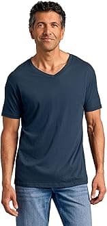 mens Tct4100 Fitted V-neck T-shirt With Classic Side Seam (pack of 1)