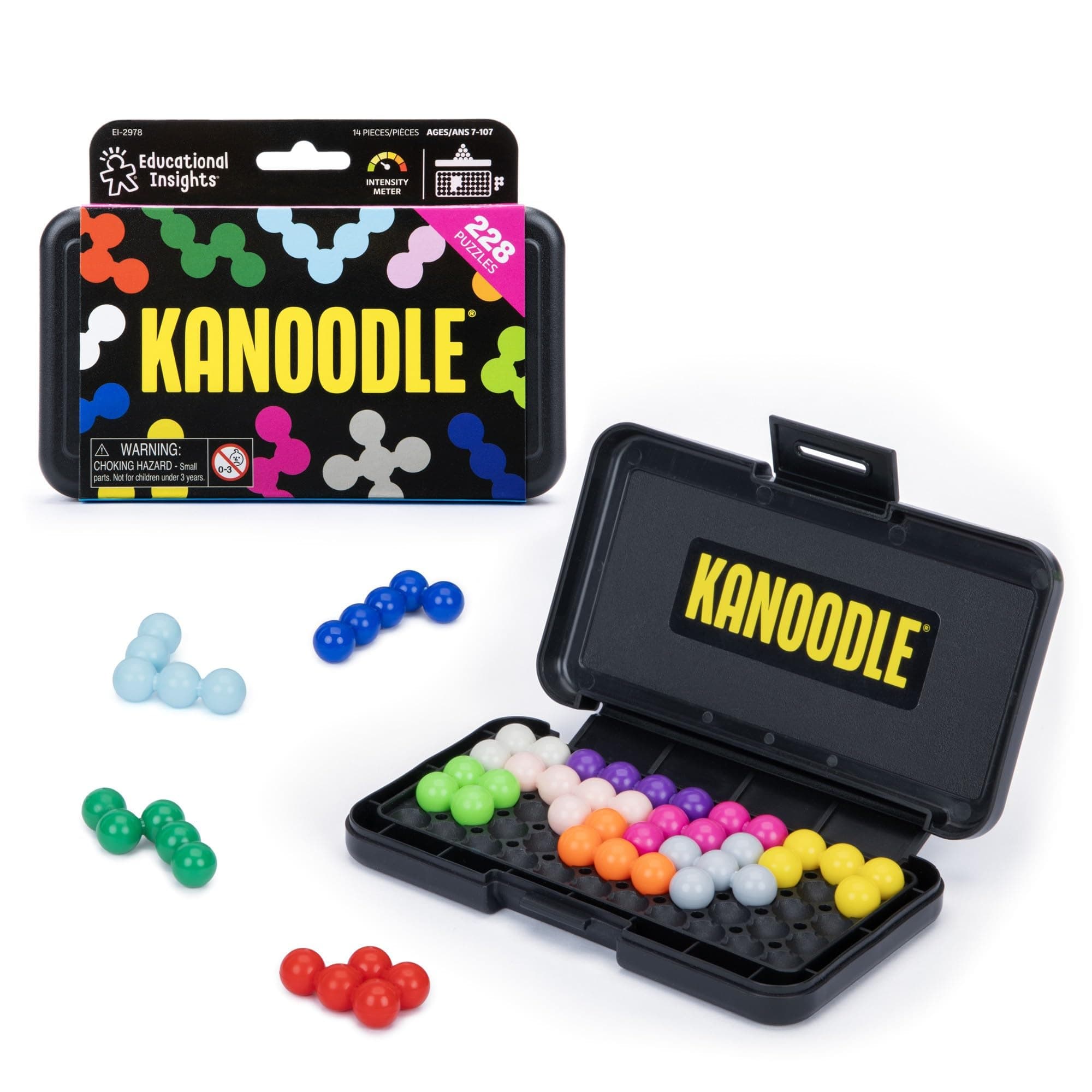Kanoodle - 3D Brain Teaser Puzzles for Kids, Spatial Puzzle Games for Adults, Teens and Kids, Problem Solving Toys and Logic Puzzles, Single Player Games