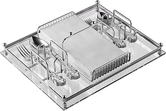 Metal/Acrylic Cutlery Holder for Table,For Party&Picnic, Silverware Caddy, Napkin&utensil Organizer.